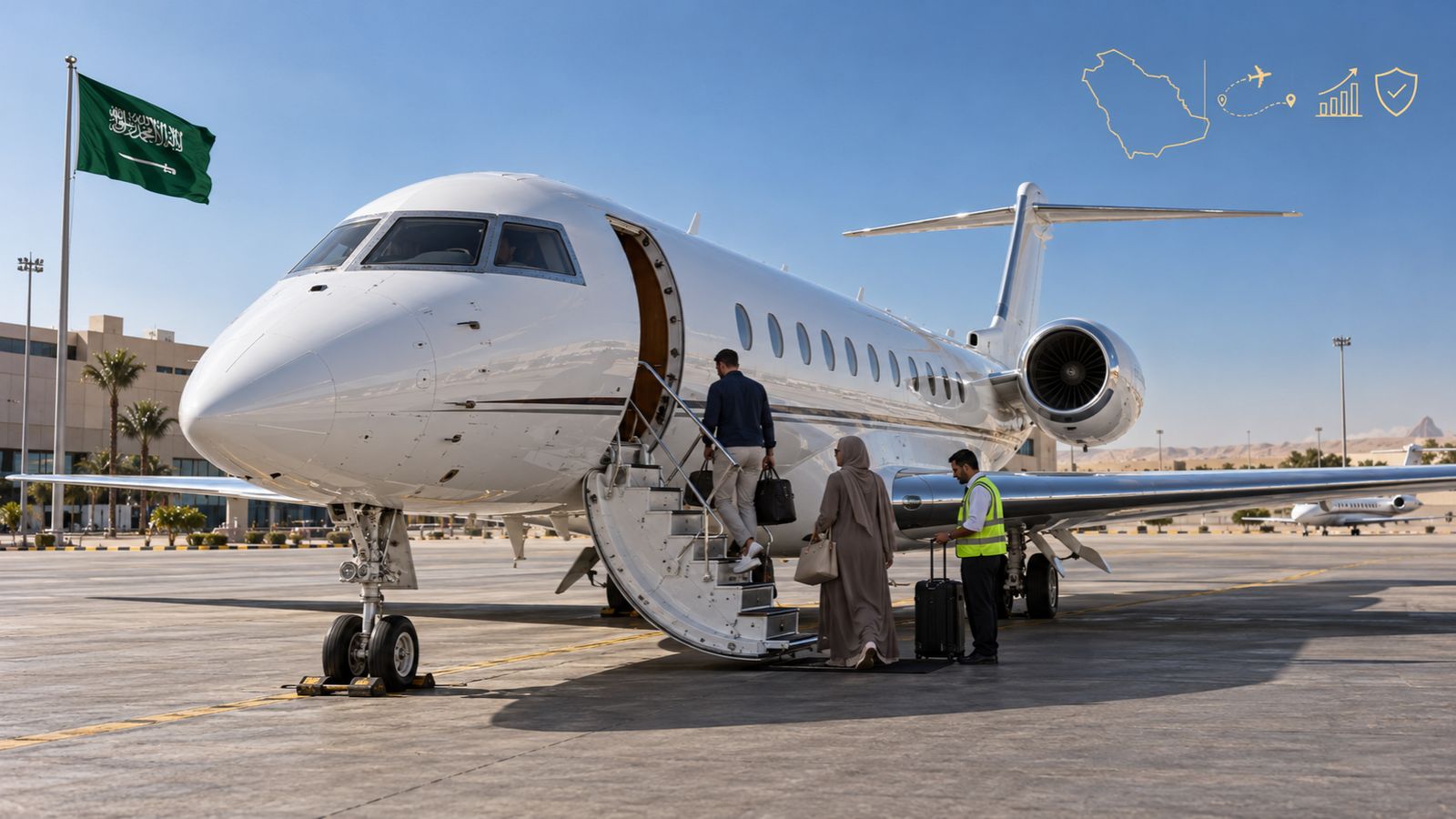 Saudi Private-Jet Prices Jump More Than 50% as Geopolitical Risk Reprices Executive Mobility